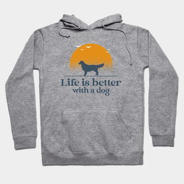 Life is better with a dog Hoodie by Cectees